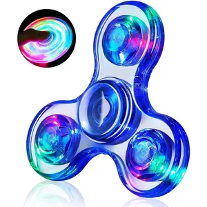 Fidget Spinner for Kids Adults, Light up Sensory Fidget Toys for Kids 4-8-12, Classroom Prizes LED Glow in The Dark Hand Spinner for ADHD Autism Toys Boys Girls 3-5 Teen Boy Gifts Kids Mini Fidgetsfidget toys