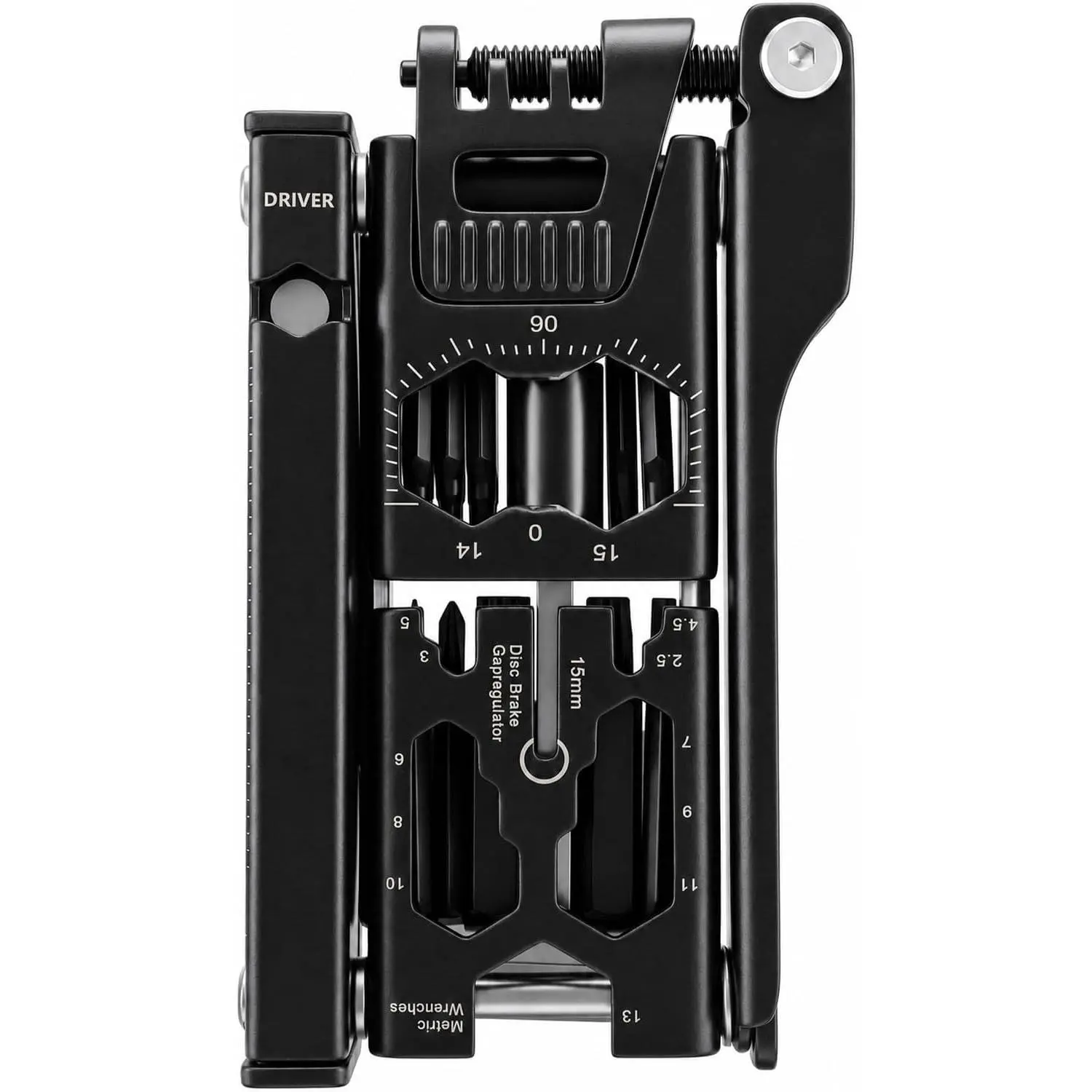 38-in-1 Bike Multitool – Portable Magnetic Bicycle Repair Tool Set with Tire Levers, Chain Cutter, Hex Wrenches, Spoke Wrenches, Box Spanner, Bottle Opener, and Includes Storage Bag