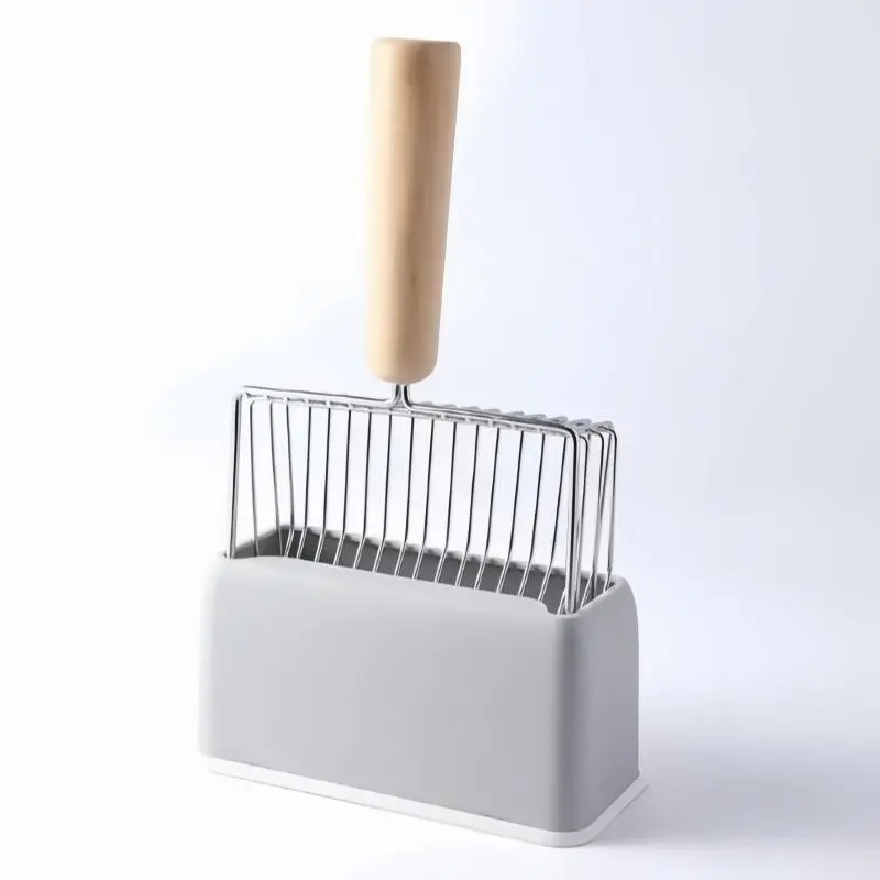 Durable Metal Cat Litter Scoop Set, Convenient Cleaning Tool for Home Cats, Essential Pet Supplies, Easy Maintenance for Cat Owners