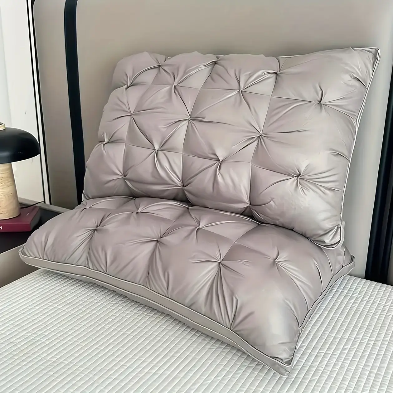 2pcs Luxury 5-Star Hotel Quality Pillows, Ultra-Soft for Side Back Stomach Sleepers, Machine Washable , Perfect for Home, Bedroom, And Hotel Use - The Perfect Gift for All Seasons, Home Bedding, Bedroom   support neck