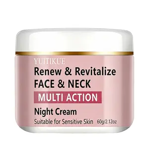 Yuitikue Multi-Effect Revitalizing Face and Neck Night Cream, Repair and Tighten Skin, Suitable for Sensitive Skin, Reduce Fine Lines and Dark Spots