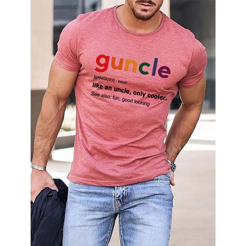 15-Color Crew Neck Printed T-Shirt - Western-Style Cross-Border Summer Bestseller - Pure Cotton, Casual, Versatile, and Stylish Short-Sleeve Men's Top