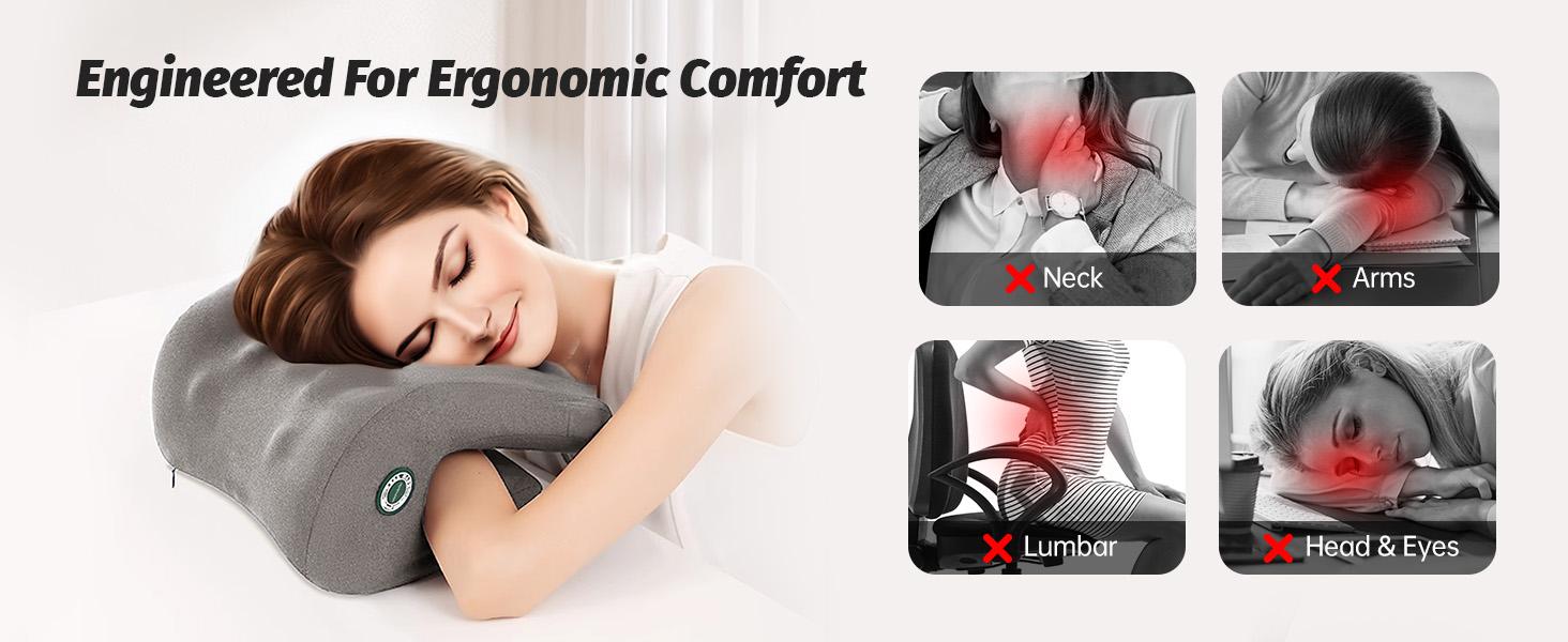 Headrest Office Chair Neck Pillow Ergonomic Desk Pillow for Napping ...
