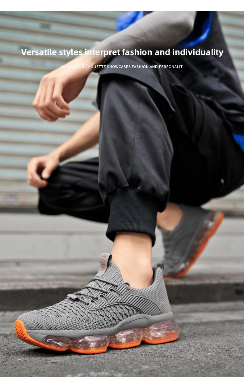 Mesler Men's Sporty Solid RoundToe Laces Trainers, Fashionable Lace UpFront Mesh Breathable Comfortable Sports Air Running Shoes Sporty Lightweight Breathable Running Shoes For Exercise & Daily Wear