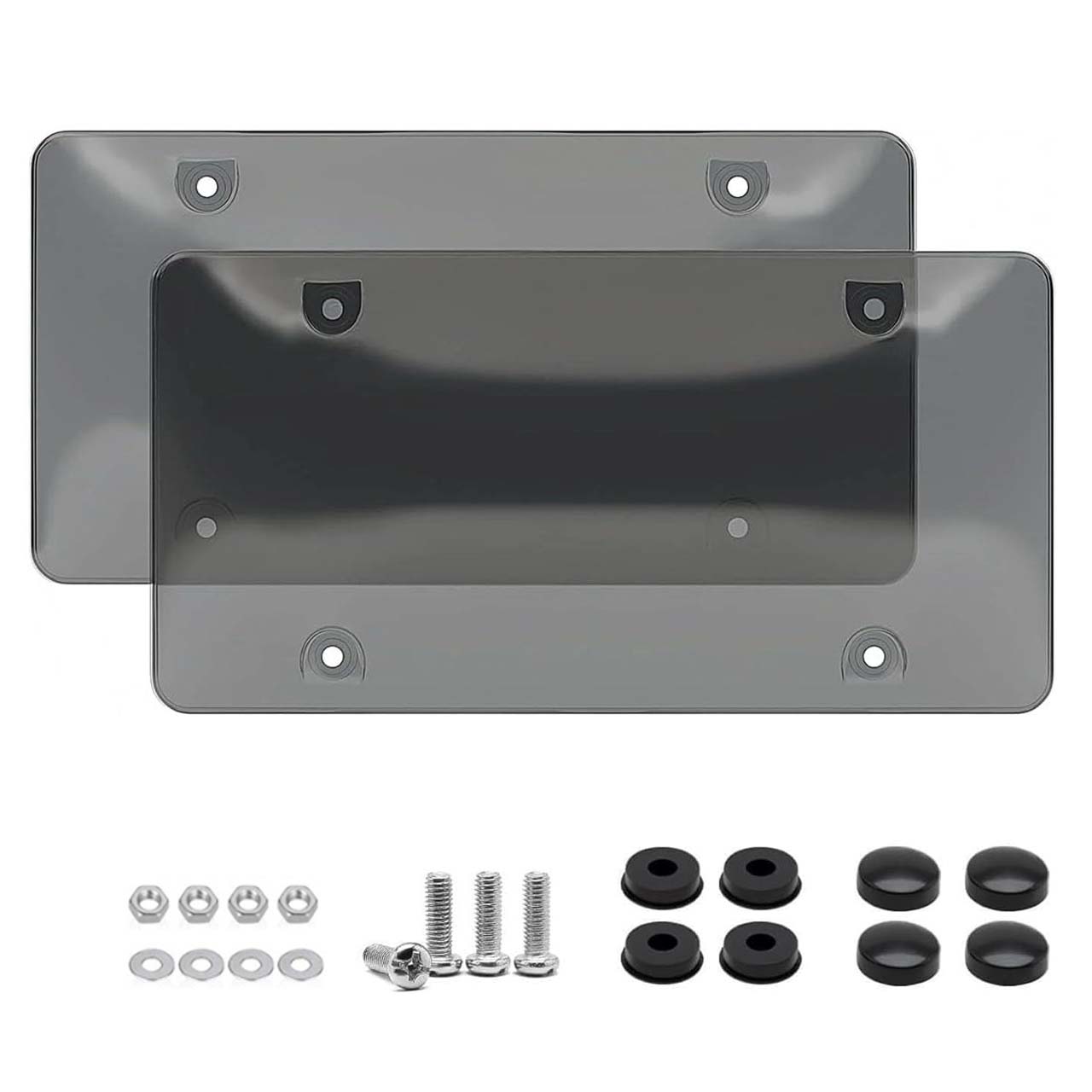 License Plate Frame, 2 Counts Car License Plate Protector with Screw Kit, Universal Car Exterior Accessories for American Standard Cars