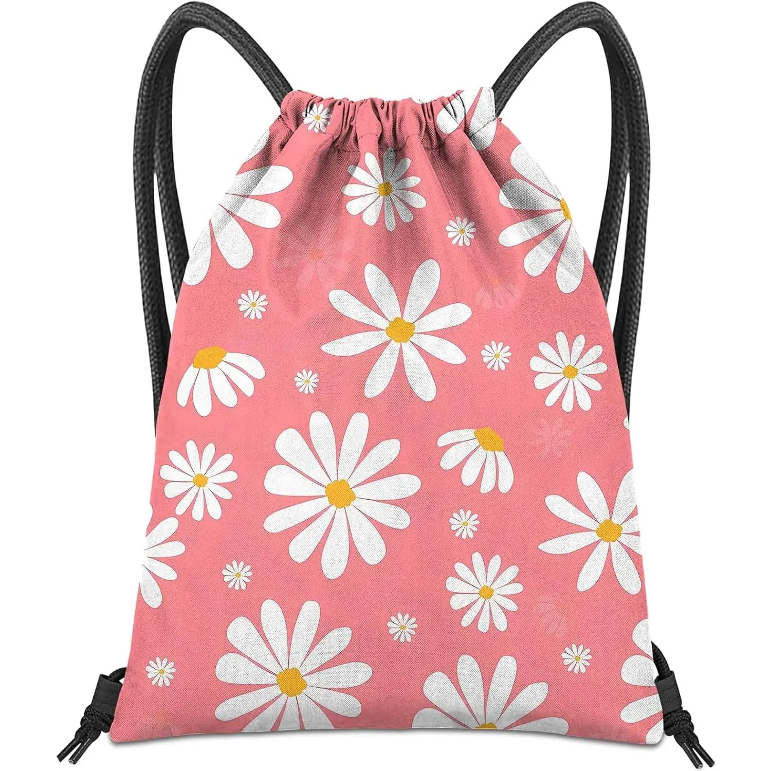 Waterproof Drawstring Backpack for Sports, Beach, Swimming & Travel - 13" x 17" Cute String Bag(Gift)