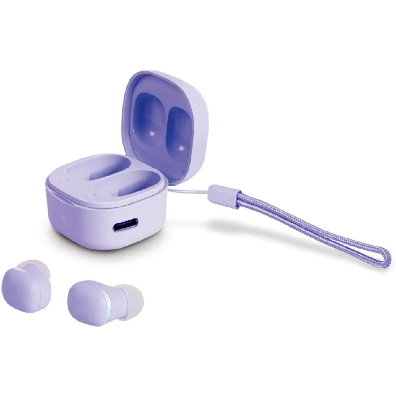Kids Wireless Earbuds, Cute Colorful Ear Buds for Kids & Women, 2.5g Ultra-Light, Coin-Sized Charging Case, Bluetooth 5.4 Earphones for Workout & Outdoor, Compatible with Laptop, Tablet & Phone, PurpleGift