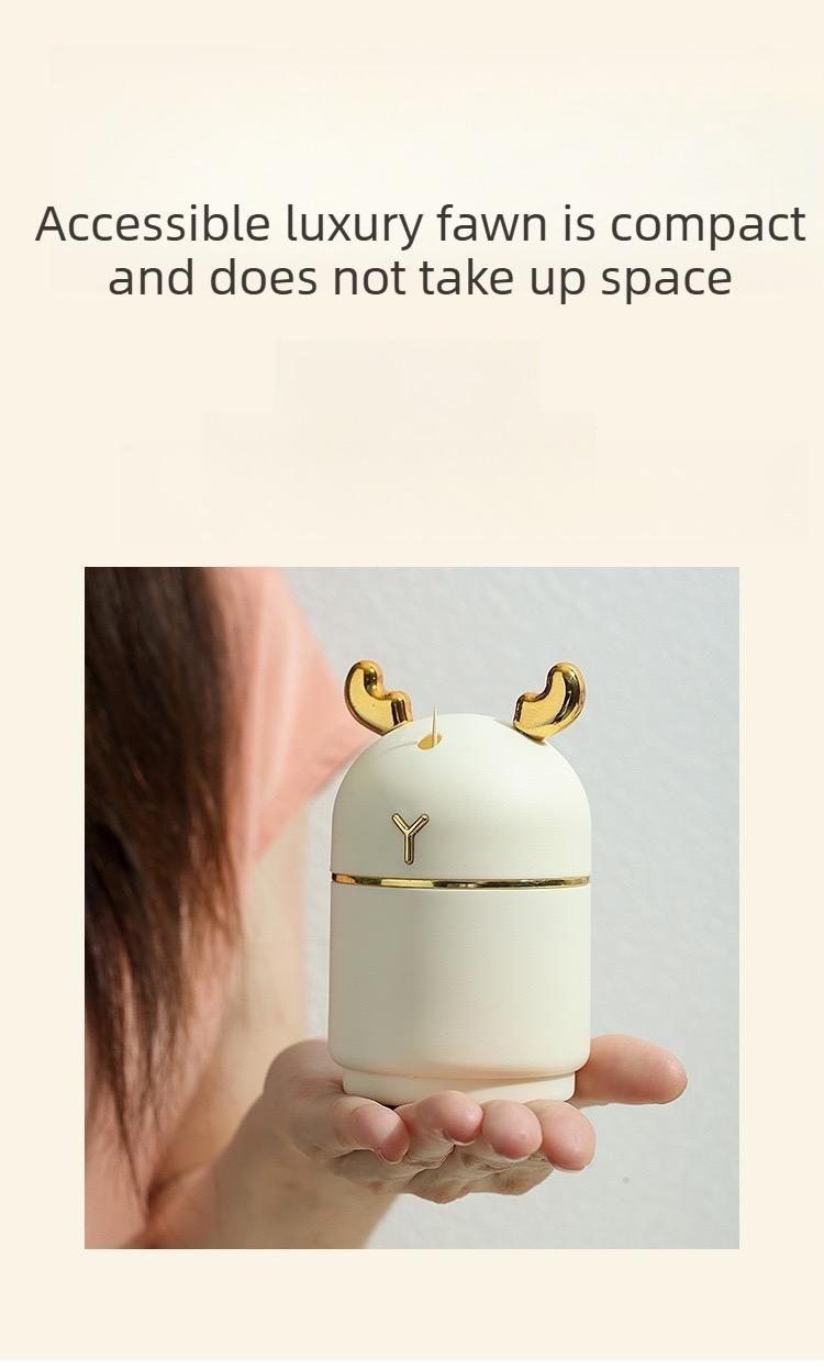 2PCS High-quality, stylish toothpick holder for home use, featuring a delicate and creative cream-colored deer design.