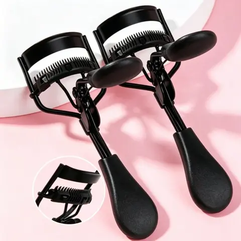 Professional Lash Curler with Comb, Portable Lash Curling Tool for Women, Perfect for Makeup Beauty, Gift-Grade Cosmetic Brush Set, Eyelash Curler