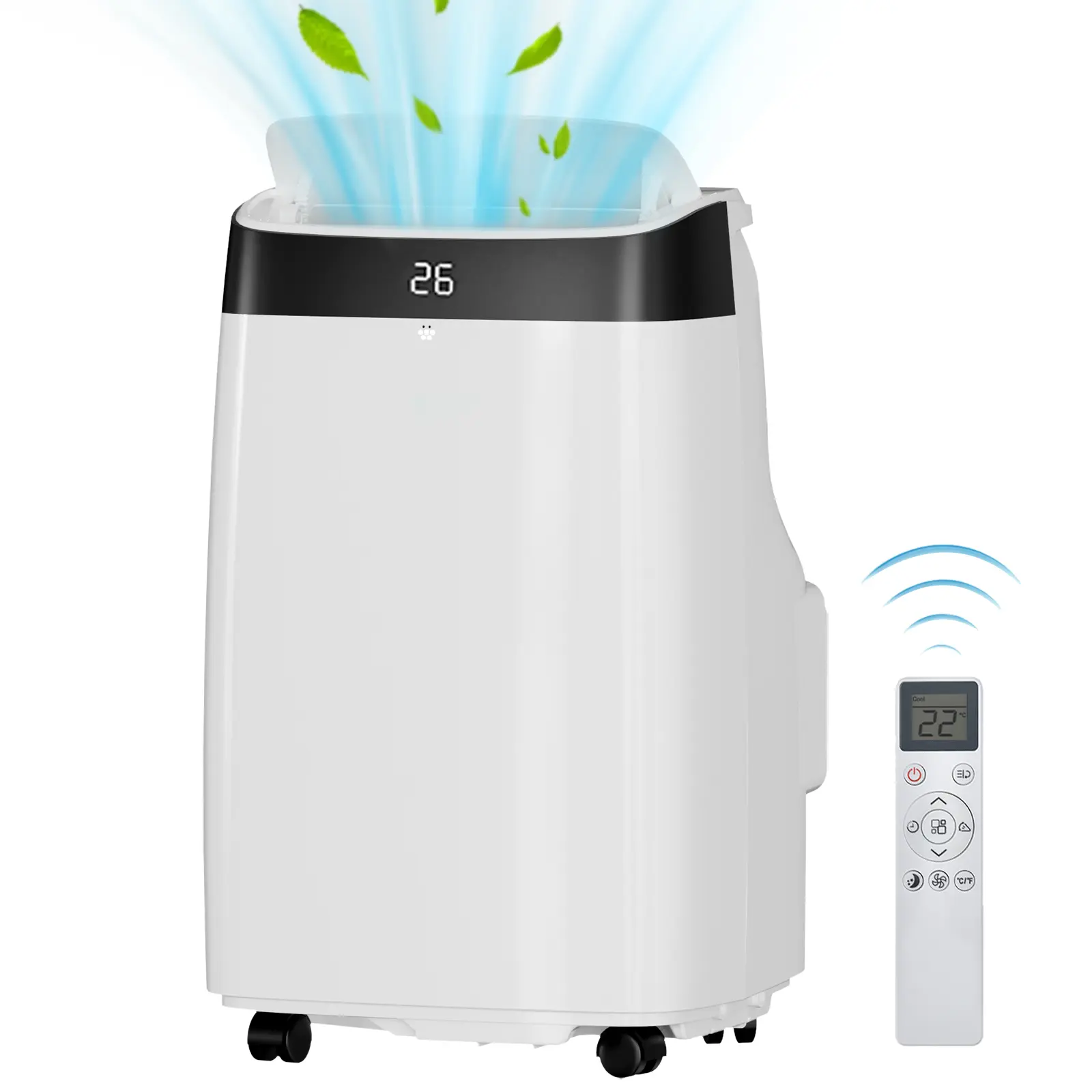Portable Air Conditioner Room AC Unit 10000 BTU 4 in 1 3 Speeds 24H Timer for Bedroom Office Apartment Dorm Quiet Fast Cooling