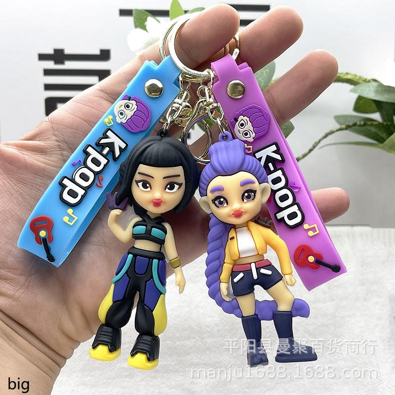 Cross-border kpop witch hunter girl group keychain doll pendant blind box Korean witch hunter group bag small pendant decoration