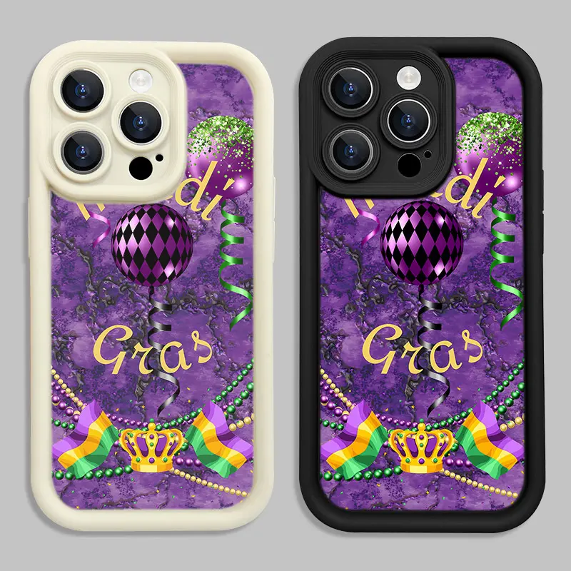 Carnival color set phone shell B523 for iPhone 16/15/14/13/12/11/Plus/Pro/Pro Max Series - Shockproof Case, Stylish Design