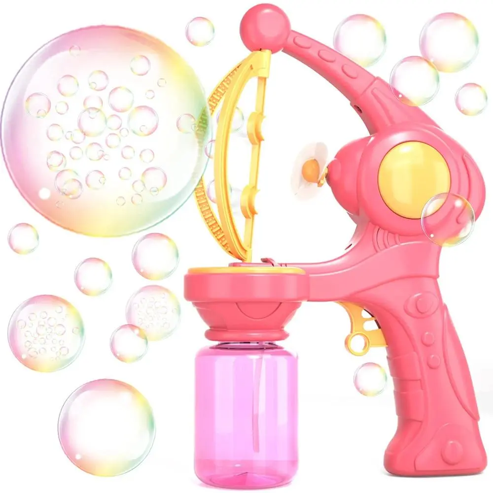 Electric Bubble Machine Toy, Automatic Bubble Blower Gun for Large Bubbles, Outdoor Summer Play Toy for Kids Birthday Party Gift