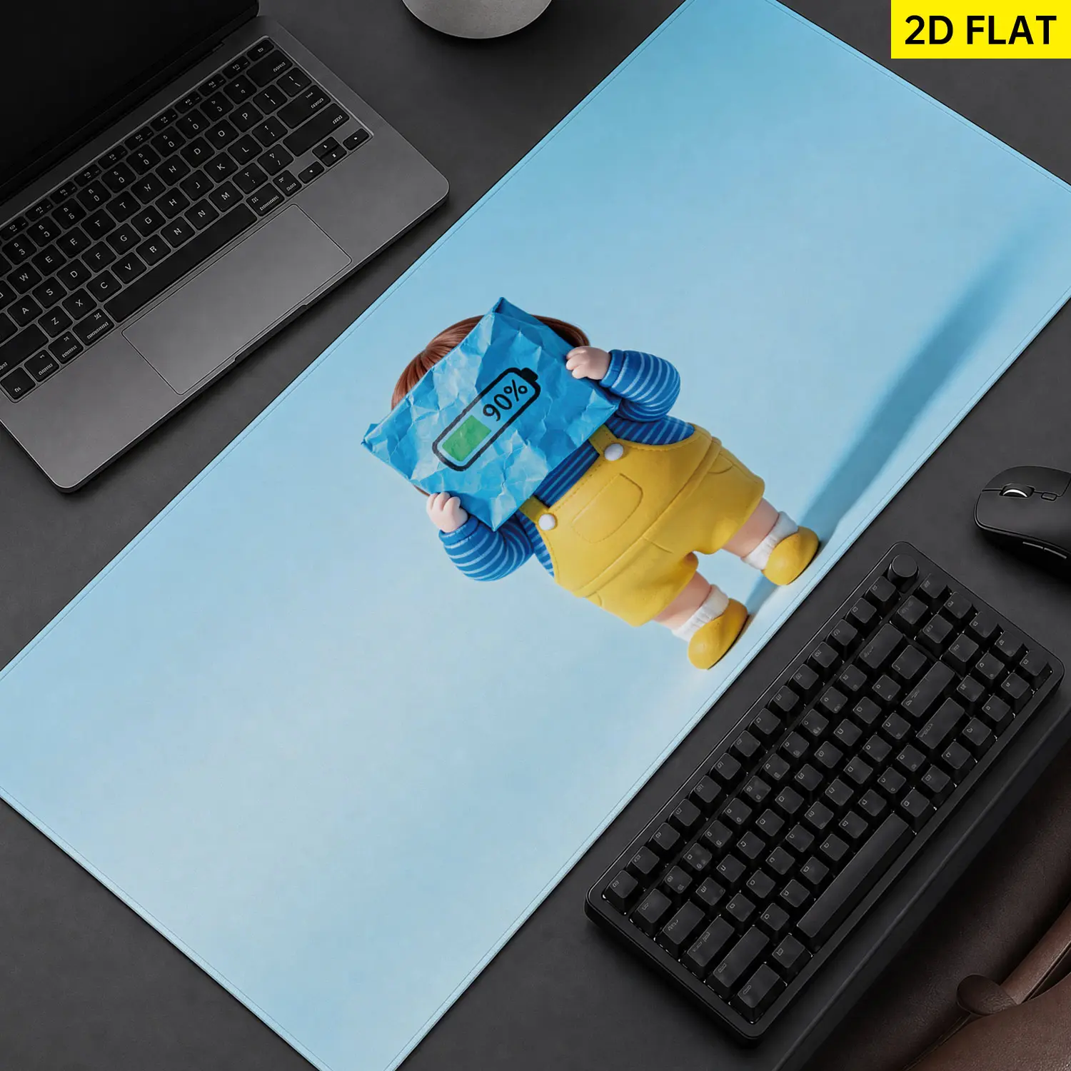 Extra Large battery power symbol Mouse Pad,Non Slip Rubber Pad,Desktop Decoration Drotection Pad,Washable,Lock Edge Multi Size,Premium Multipurpose Mousepad For Office,Study,Gift for Family and Friends
