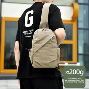 2026 New Men's Sling Bag: High-Capacity, Portable, Versatile Crossbody/Shoulder Bag for Commuting and Casual Outings