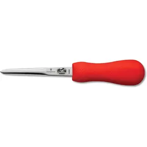 Victorinox -Oyster Knife 4-Inch Boston Style Blade, Red SuperGrip Handle