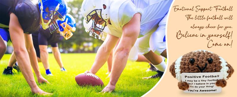 Emotional support crochet crochet basketball - emotional inspirational support gift, suitable for women, men, friends, teenage boys, girls, teammates - handmade basketball crochet mini rugby gift Christmas, New Year, decoration,