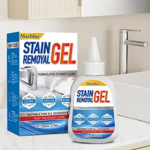 High-efficiency mold remover and cleaner, 200ml/6.76oz, stain cleaning gel, multi-purpose cleaner for household seals and crevices with pointed nozzle, mold removal gel, suitable for home and kitchen use, essential household cleaning tool
