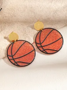 Basketball Sports Fashion Earrings, Mini High-End Ear Jewelry, Low Allergy DIY Earrings, Perfect for Parties, Weddings, Gifts