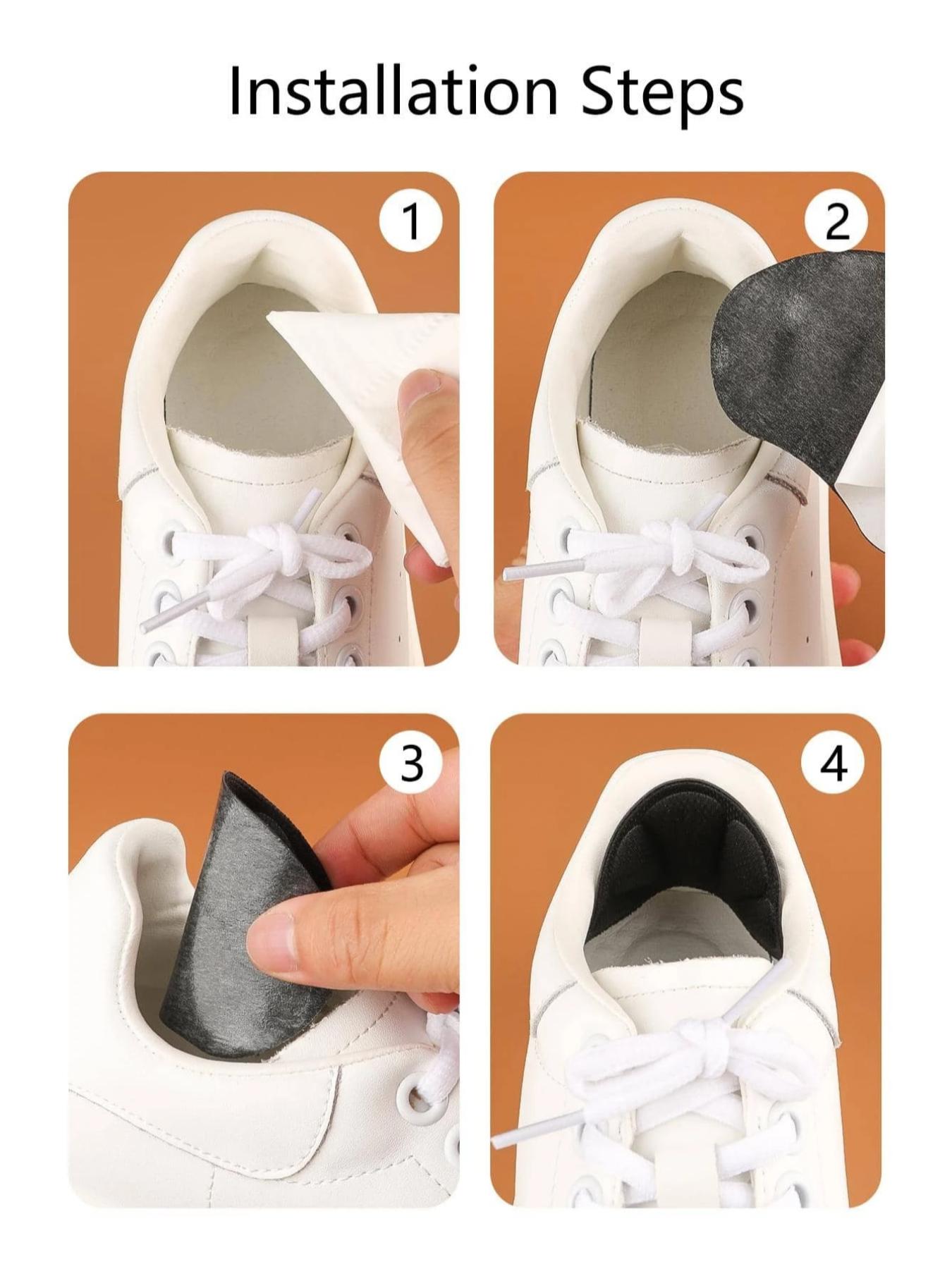 Heel Grips for Loose Shoes, Insole Padding for Shoes Too Big, Men & Women Footwear- Enhanced Comfort Wear, Reducing Heel Discomfort, Slippage & Wear