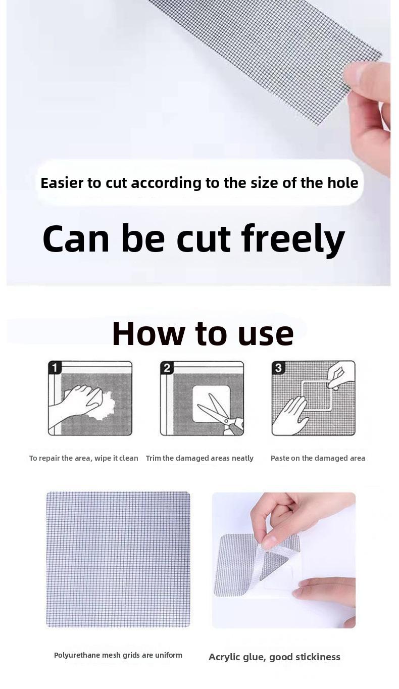 Screen repair patch, hole repair sticker, screen window leak repair, mesh repair tape, magic tape screen patch, screen window patch sticker