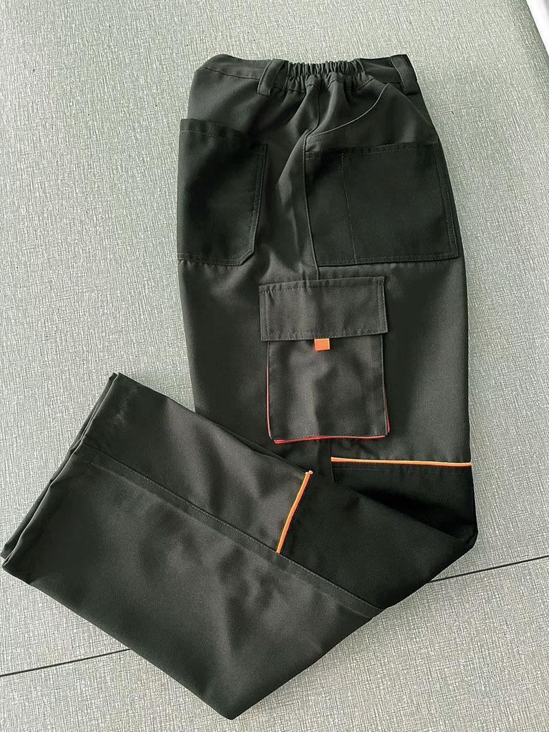 Men's Work Suit with Multiple Pockets Wear-Resistant for Car Maintenance & Work Safety Overalls Menswear Clothes Uniforms Workwear