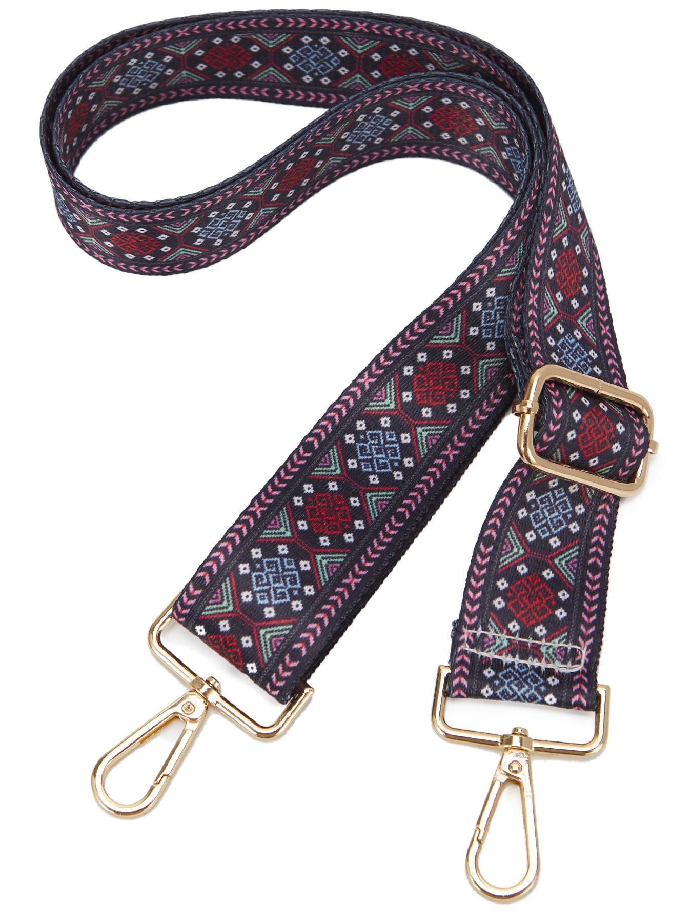 Women's Boho Style Ethnic Pattern Printed Strap, Vintage Trendy Detachable Bag Strap, Chic Retro DIY Bag Accessories