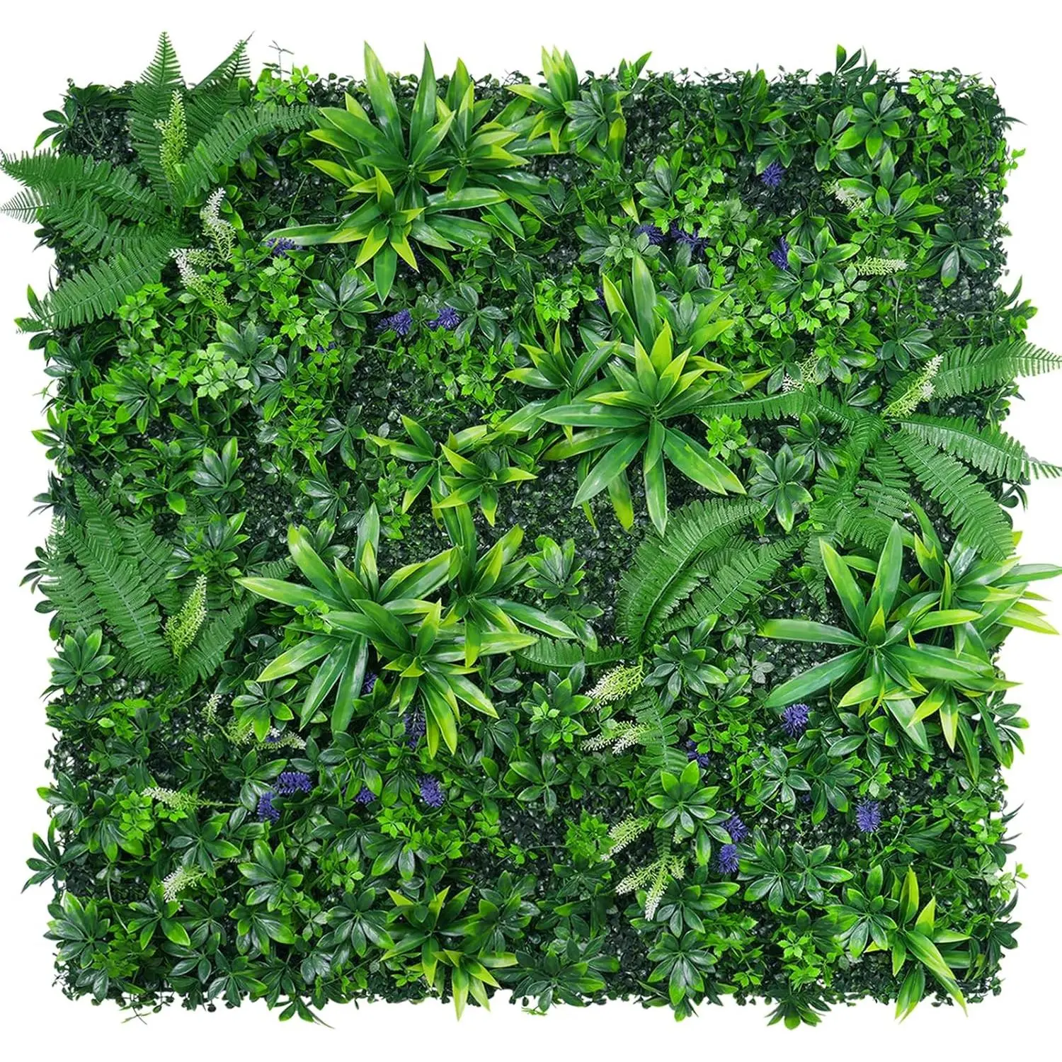 Grass Wall Panels Set of 6, Artificial Hedge Panels Greenery Wall, UV Protected Faux Grass Backdrop  Fence Screen, Greenery Wall for Outdoor Indoor Garden Birthday Wedding Decor
