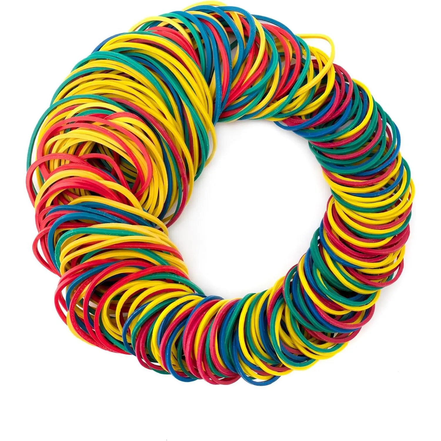 300 count Elastic Rubber Bands in Various Sizes, 25mm 38mm 50mm  Stretchable Colorful Rubbers Flexible Rubberbands for School  Office Supplies File DIY Tie Dye