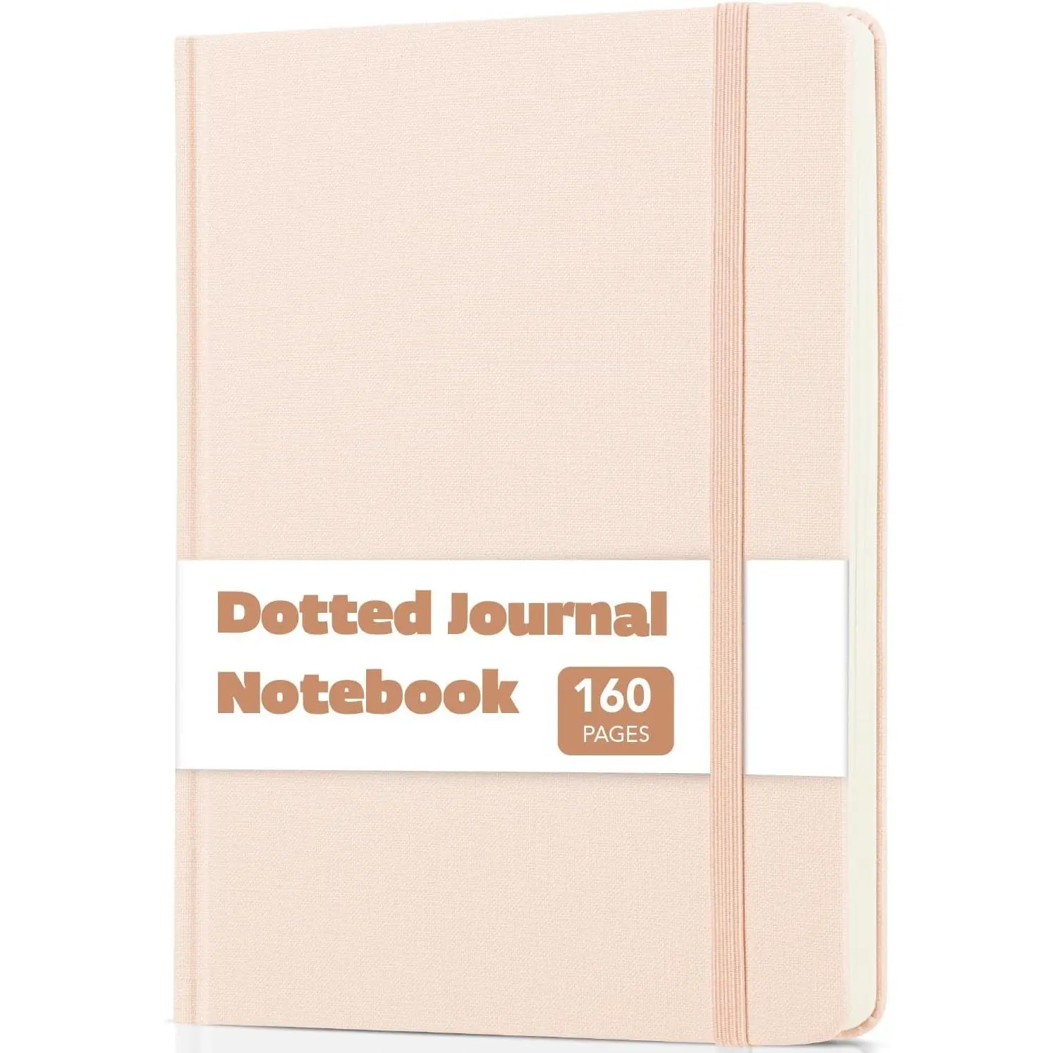 - Dotted Journal Notebook, A5 Medium Size (5.7"x8.4") | 160 Pages (80 Sheets), Fabric Hardcover, 100 GSM Thick Paper,  Dotted Journal for Planning,