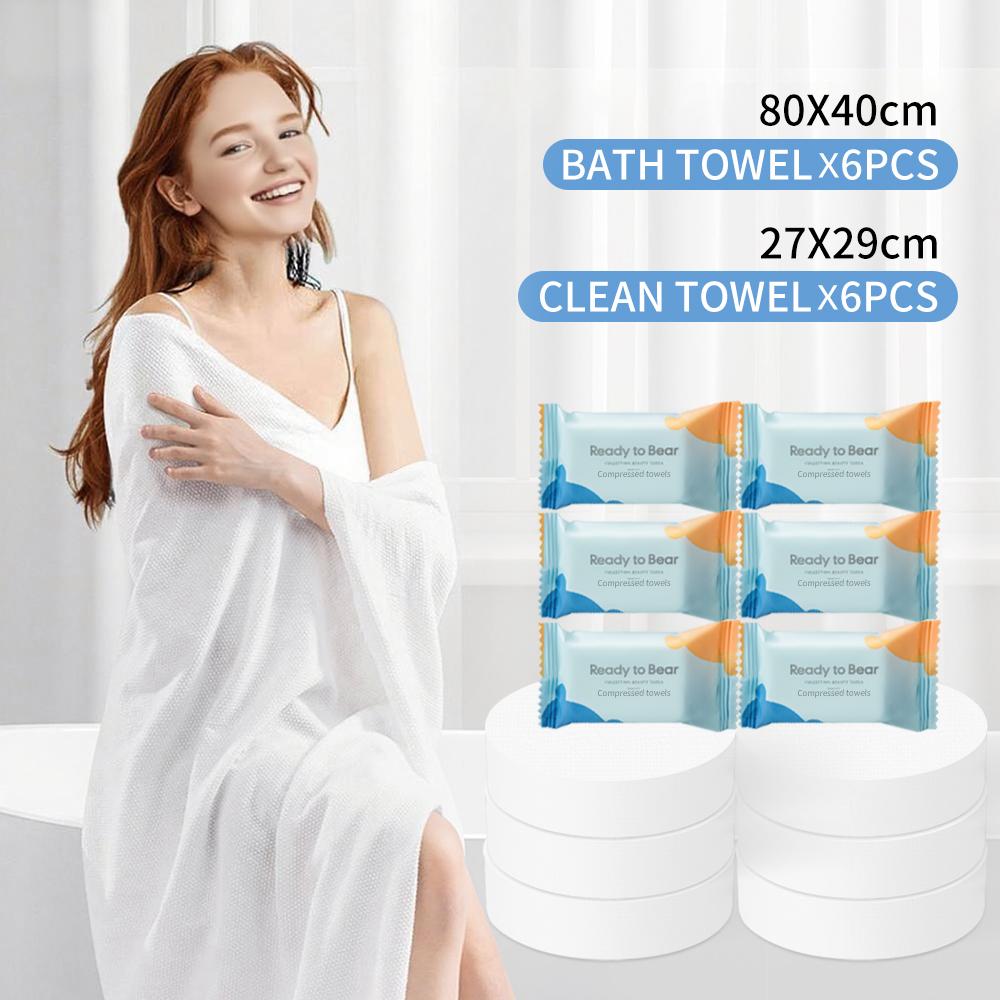 12-Pack Compressed, Quick Drying, Super Absorbent Towel Extra Large Thick Travel & Home Use, Compact Foldable Washcloths, Ideal for Daily Hygiene Essentials