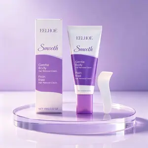 Eelhoe Gentle Deep Hair Removal Cream, Smooth, Fast Hair Removal, No Dark Bumps, Soothing Moisturizing, Non-Irritating, Suitable for Sensitive Skin