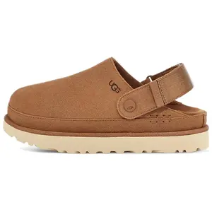 UGG Goldenstar Clog for Women – Suede Upper, Comfortable Low-Top Casual Slip-On Shoe Verifiable, with credentials and supporting global authentication