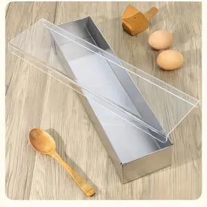 Tiramisu Mold Set with Lid, Stainless Steel Rectangular Tiramisu Box, Ideal for Home Baking, Bakery, Party Cake Making