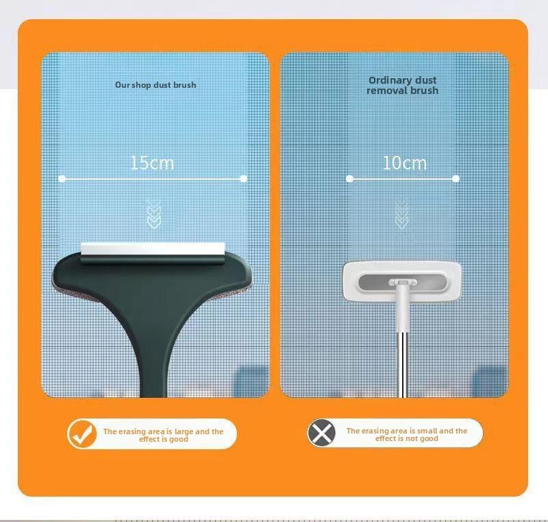 2-in-1 Screen Cleaning Brush Multi-Functional Household Window Cleaning Brush No Disassembly Double-Sided Cleaning Glass Scraper Window Groove Water Scraper