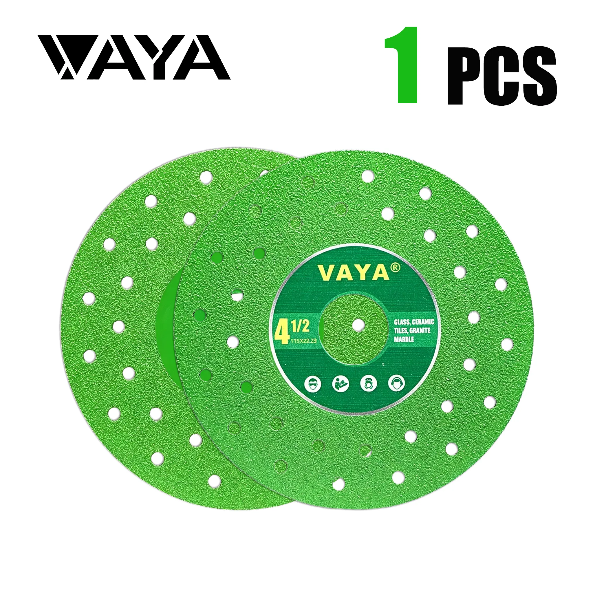 VAYA 115mm 1PCS 45° Chamfer Porous Diamond Saw Blades Cutting Disc for Marble Tile Ceramic Grinding Cutting Angle Grinder Tools accessory