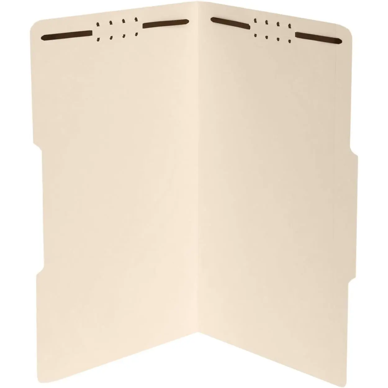 50 Fastener File Folders, Legal, 1/3 Top Tab, Manila