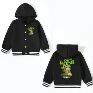 Ultra-Soft  Youth Boys and Girls Kids Baseball Hoodie Captain Kush Dragon Design Breathable & Comfortable Perfect for Active Days School Ready Durable & Stylish jacket Fast Shipping from US 100%