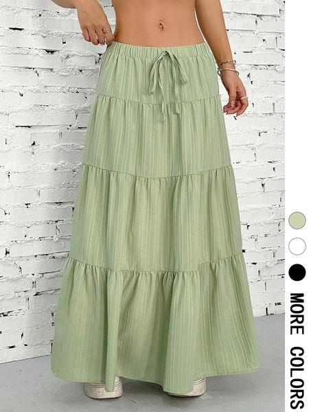 1 piece white bow Valentine's Day date sweet casual dress skirt