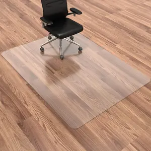 Universal work chair floor mat - Multi-size transparent plastic floor protector suitable for medium to long pile carpets, with a thick and sturdy design to ensure smooth rolling of chairs summerwins
