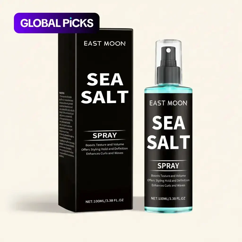 Sea Salt Spray, Long-Lasting Hold Texture Hair Styling Spray for Men, Perfect Curls, Defined Curls, Curl-Defining and Texturizing Effect, Professional Hair Care Styling Product, Curly Hair Products #GLOBAL PICKS