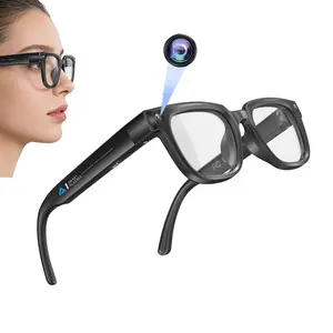 AI Video Recording Glasses , Smart Glasses with 8MP Camera, Hands-free Video Recording, 110 Degree Wide Angle Lens, 3D Stereo Sound, 290Mah 8 Hours Battery Life Daily Use,  AI Video Translation, Bluetooth Call, Music Control, AI Glasses
