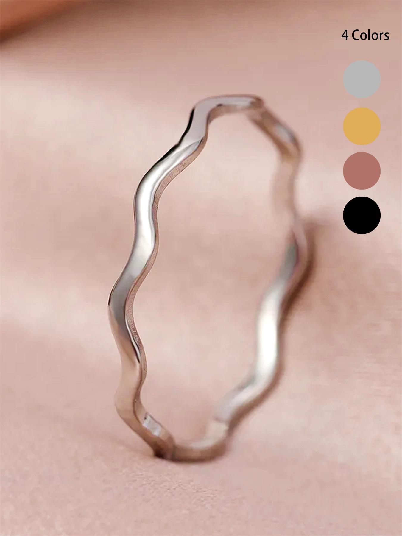 Simple Plain Color Copper Ring, Fashion Accessories for Women, Casual Jewelry for Party, Daily Decor, Trendy All-match & Exquisite Jewelry for Gift, Stackable Rings