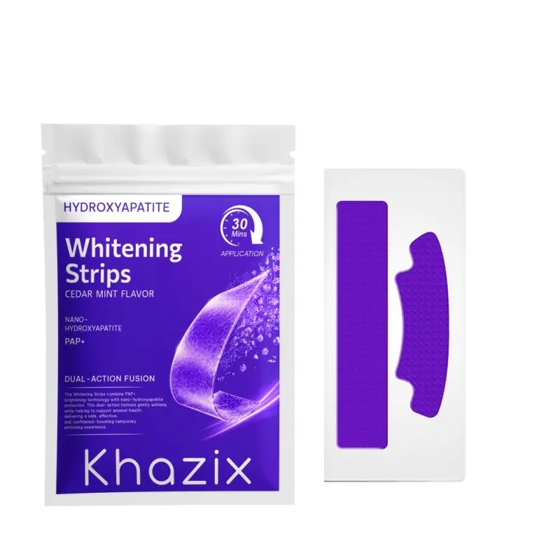 7 Pairs/14 Pieces Second Generation Pap Teeth Whitening Strips, Fast Whitening, Gentle on Gums, Ideal for Dates, Khazix Brand, Oral Care Strips