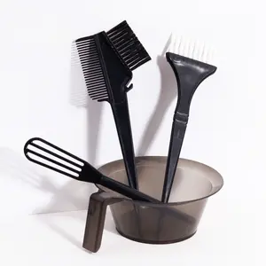 4pcs Professional Hair Dye Kit, Includes Comb, Brush, Mixer, Mixing Bowl, Ideal for Salon Hairstyle Design, Perfect for Partial Dyeing, Hair Dye Bowl and Brush