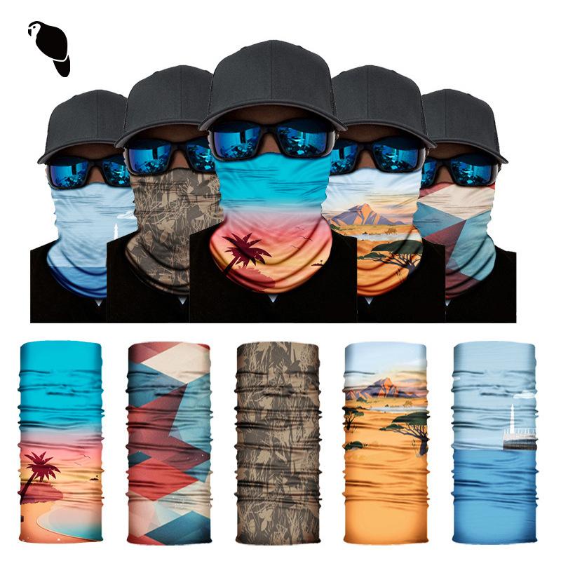 Outdoor seamless mask magic headscarf cross-border sports cycling windproof elastic sun protection light