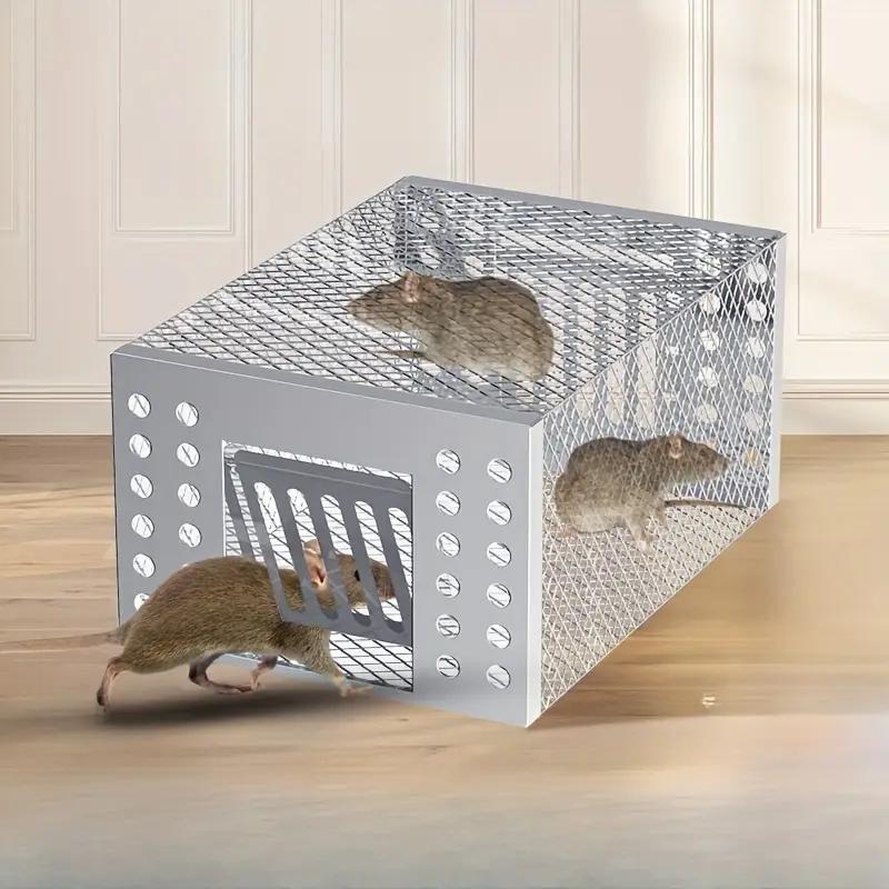 Humane Rat Trap Catch and Release, Live Mouse Cage Traps, Indoor Traps, Automatic Continuous Cycle, for Chipmunk Rodent Mouse Small Animals