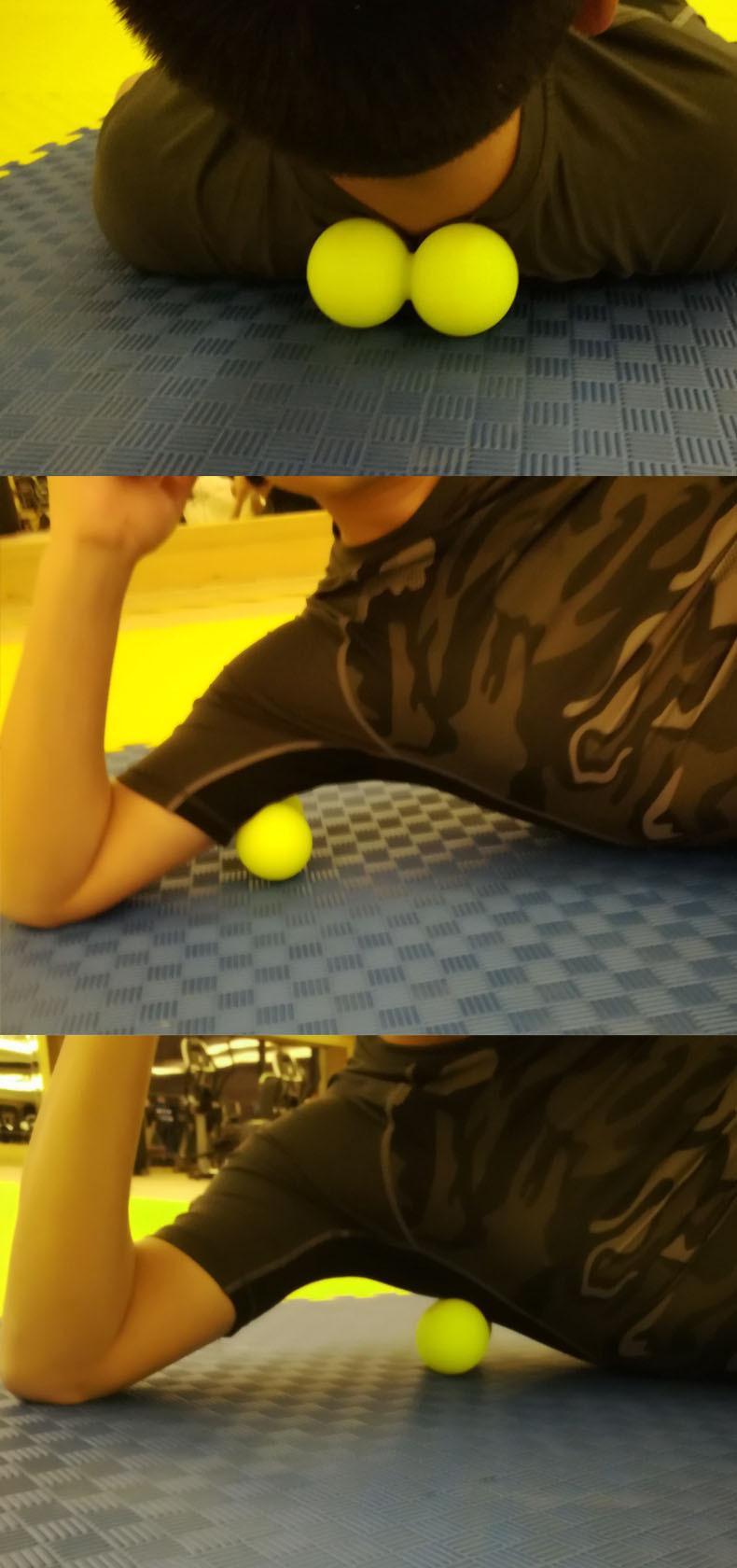 Silicone massage ball, single ball, fascia ball, yoga ball, fitness ball, acupoint relaxation ball for hands, feet, and back, meridian ball