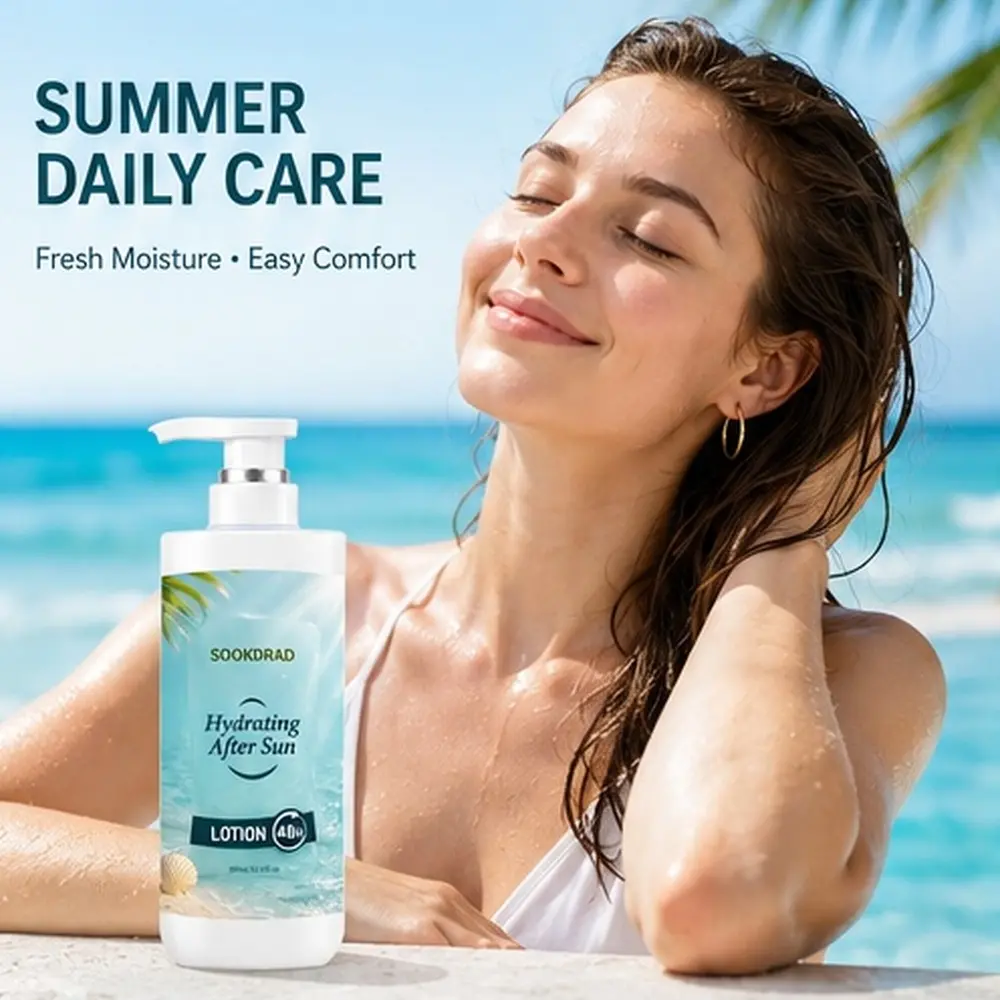 Hydrating After Sun Lotion, 48H Hydration, Sun After Care, Moisturizing Lotion, 300ml/10.14fl oz
