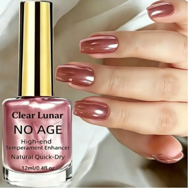 New Rose Golden Metallic Mirror Nail Polish, Dries Quickly And Naturally, Offers a Premium Smooth Texture, Long-Lasting High Gloss Effect, Easy to Apply, Enhances Beauty, Creates a Cyberpunk Style Manicure, Salon-Quality Nails